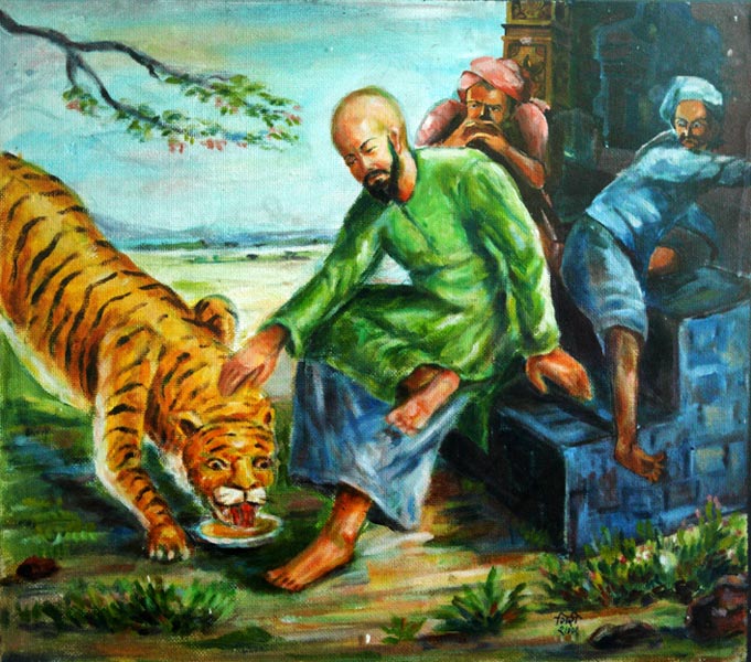 ‘Sailani baba sher ko chai pilaate they’- Sailani baba made lions drink tea.